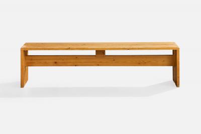 Charlotte Perriand Bench in Pine France 1960s
