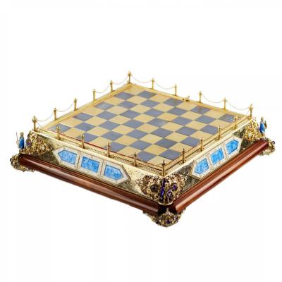 Chess Set In The Historicist Style With Enamel Master A Konig Austria Hungary