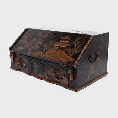 Chinoiserie Gilt Lacquer Table Secretaire