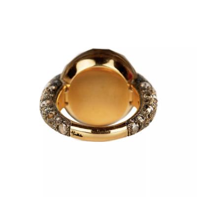 Cocktail Ring Pomellato Tango With Smoky Quartz And Diamonds Italy