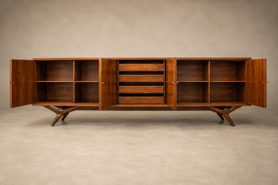 Credenza in Solid Cavi na Hardwood by Forma Brazilian Modern Brazil 1960s