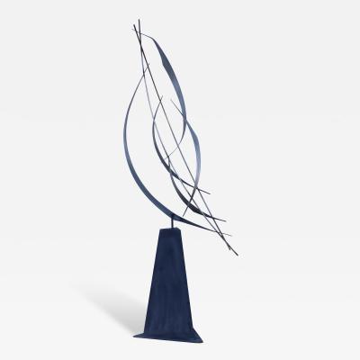 Curtis Jer 1980s Abstract Bird Steel Outdoor Sculpture By Curtis Jere