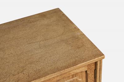 Danish Designer Cabinet with Oak and Brass Denmark 1940s