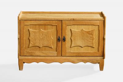 Danish Designer Cabinets with Oak and Iron Denmark 1960s