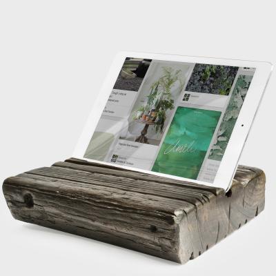 Dark Reclaimed Wood Tablet Holder