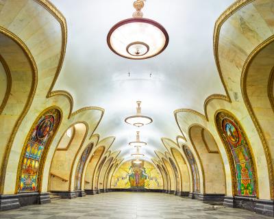 David Burdeny David Burdeny Novoslobodskaya Metro Station Moscow Russia