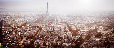 David Drebin Balloons Over Paris