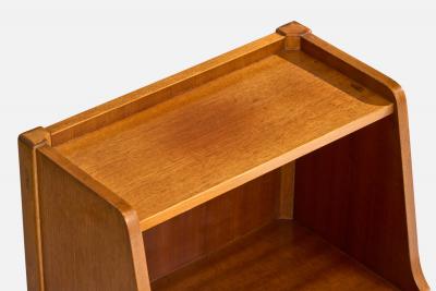 David Rosen Nighstands with Wood and Brass Sweden 1950s