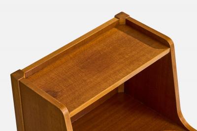 David Rosen Nighstands with Wood and Brass Sweden 1950s