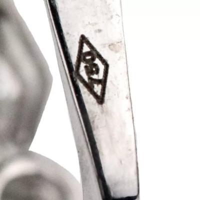 Diamond Earrings In 18k White Gold 21st Century