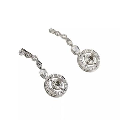 Diamond Earrings In 18k White Gold 21st Century