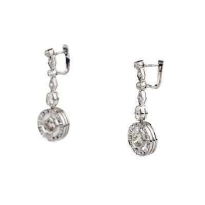 Diamond Earrings In 18k White Gold 21st Century
