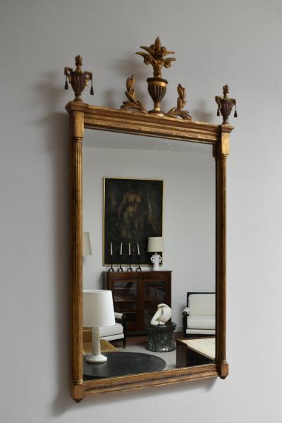 Directoire style gilded wooden mirror 1910s 