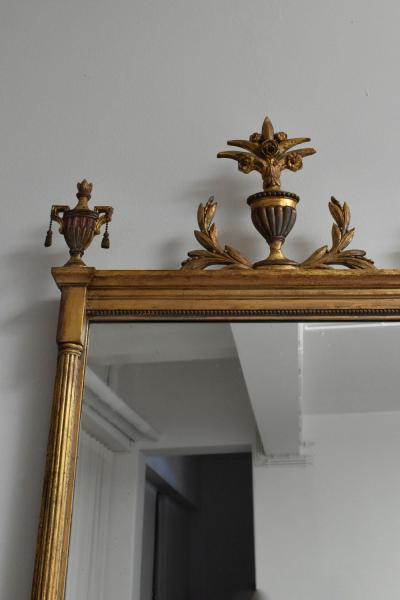Directoire style gilded wooden mirror 1910s 