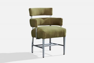 Dorothy Marckwald Dining Room Chairs with Aluminum and Fabric USA 1950