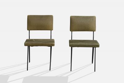 Dorothy Schindele Dining Chairs with Iron and Vinyl United States 1950s