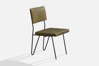 Dorothy Schindele Dining Chairs with Iron and Vinyl United States 1950s