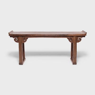 Double Deer Plank Top Altar with Everted Ends