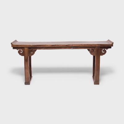 Double Deer Plank Top Altar with Everted Ends