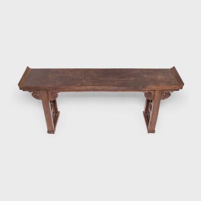 Double Deer Plank Top Altar with Everted Ends