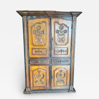 EXCEPTIONAL 17TH CENTURY NORTHERN ITALIAN ARMOIRE A 4 PORTES