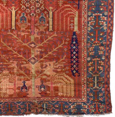 Early Antique Persian Bakhshayesh Long Rug 5 8 x 14 6 