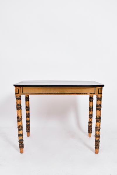 Ebonised and gold painted table 1920s 