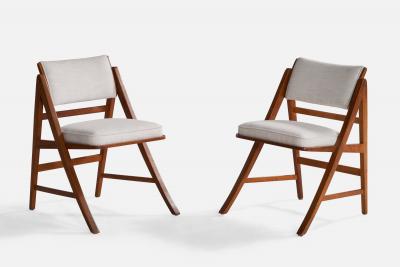 Edward Wormley Dining Room Chairs with Walnut Fabric USA 1950s