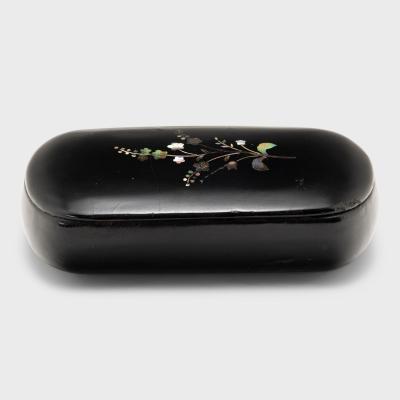 English Petite Mother of Pearl Inlay Box