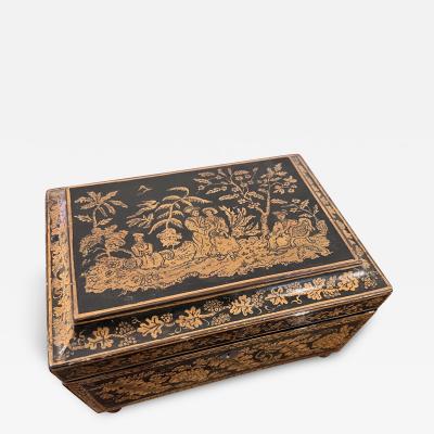 English Regency Penwork Box circa 1815