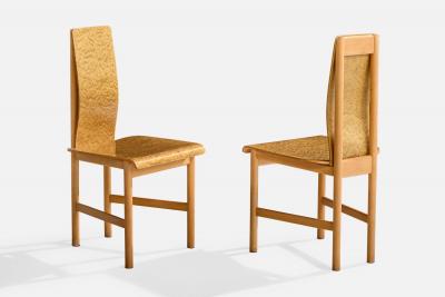 Enzo Mari Dining Room Chairs with Plywood and Beech Italy 1980s
