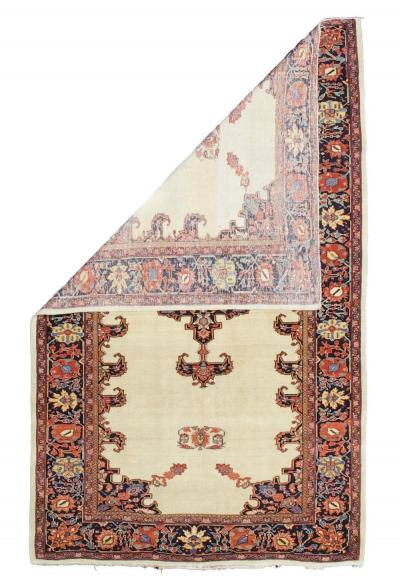 Extremely Fine Antique Persian Farahan Sarouk Rug 4 3 x 6 9 