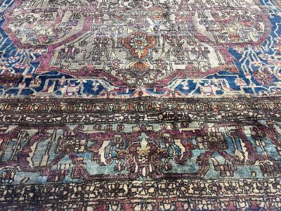 Extremely Fine Antique Persian Silk Mohtasham Kashan Rug 6 5 x 10 0 