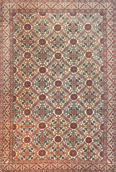 Extremely Fine Antique Persian Tehran Wool Rug 7 3 x 10 0 