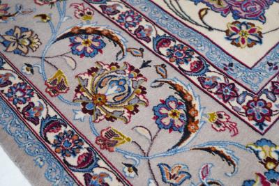 Extremely Fine Persian Isfahan Wool Silk Rug 7 0 x 10 0 