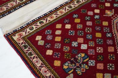 Extremely fine pair of saddle bag Persian Kashkouli Rug 2 0 x 4 0 