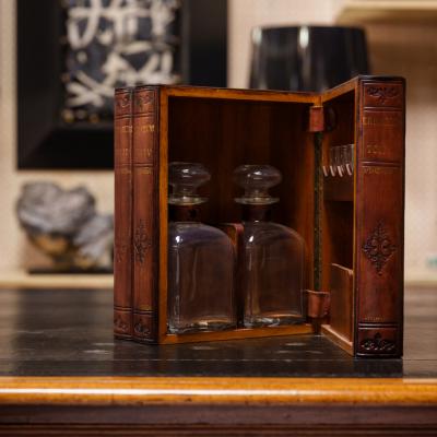 Faux Book Tantalus Chest