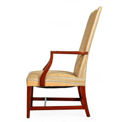 Federal Inlaid Mahogany Lolling Chair Massachusetts ca 1780 1800