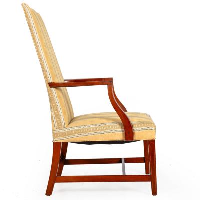 Federal Inlaid Mahogany Lolling Chair Massachusetts ca 1780 1800