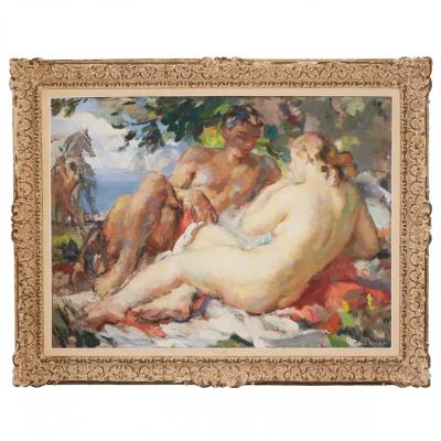 Fernand Renault 1887 1939 The Loving Couple France 1930s