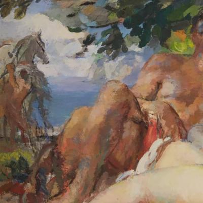 Fernand Renault 1887 1939 The Loving Couple France 1930s