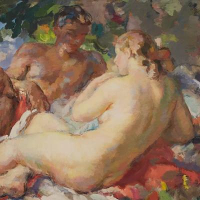 Fernand Renault 1887 1939 The Loving Couple France 1930s