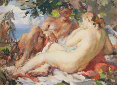 Fernand Renault 1887 1939 The Loving Couple France 1930s