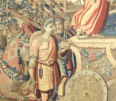 Fine Antique 16th Century French Tapestry 7 7 x 11 1 