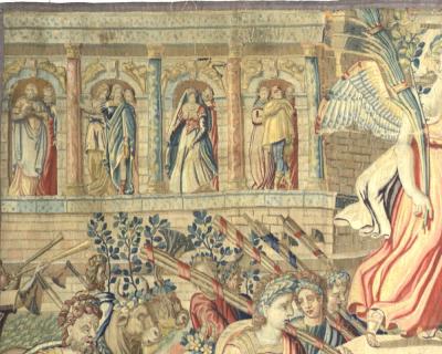 Fine Antique 16th Century French Tapestry 7 7 x 11 1 