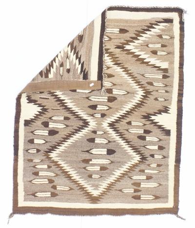 Fine Antique American Indian Navajo Rug 3 5 x 4 3 