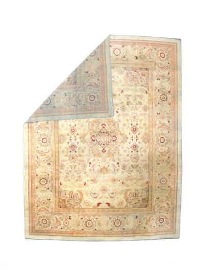 Fine Antique Amritsar Wool Rug 9 0 x 12 0 