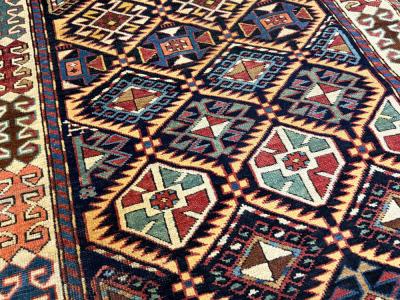 Fine Antique Caucasian Akstafa Rug 2 x 11 x 6 x 5 