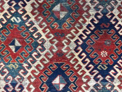 Fine Antique Caucasian Borchelou Kazak Rug 6 0 x 7 7 