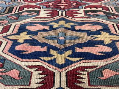 Fine Antique Caucasian Kuba Rug 3 7 x 5 1 